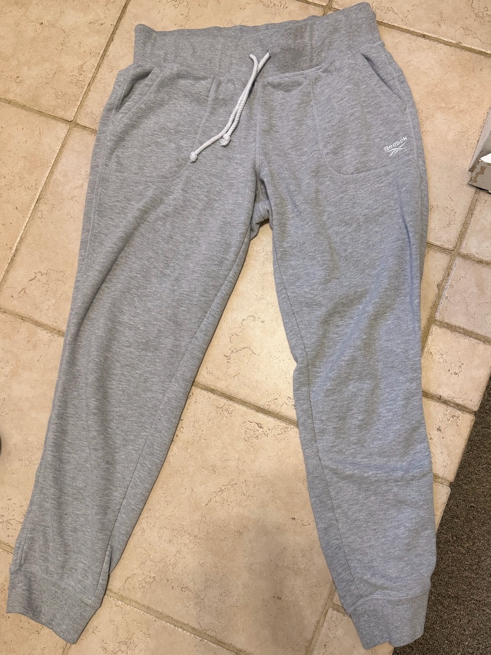 Reebok Women’s Light Gray Jogger Sweatpants